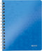 Leitz WOW schrift formaat 148 x 21 cm (A5) geruit 5 mm blauw