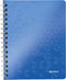 Leitz WOW Spiraalgebonden A5 Notitieboek met Kunststof Kaft - 80 Vel - Gelijnd - Blauw