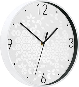 Leitz WOW Stille Wandklok Mordern - Wit