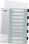 Leitz WOW Tabblad 1-10 tabs herbruikbaar A4 formaat Zwart/Wit