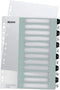Leitz WOW Tabblad 1-12 tabs herbruikbaar A4 formaat Zwart/Wit