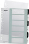 Leitz WOW Tabblad 1-6 tabs herbruikbaar A4 formaat Zwart/Wit