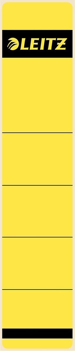 Leitz Zelfklevende Rugetiketten 1643 Formaat 38 X 190 Mm Kleur Geel