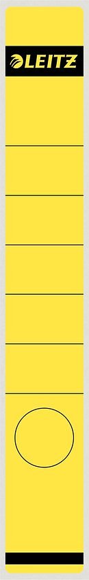 Leitz Zelfklevende Rugetiketten 1648 Formaat 38 X 290 Mm Kleur Geel