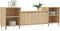 vidaXL - Tv-meubel - 160x35x55 - cm - bewerkt - hout - sonoma - eikenkleurig