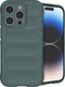 iMoshion Hoesje Geschikt voor iPhone 14 Pro Hoesje Siliconen - iMoshion EasyGrip Backcover - Donkergroen