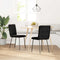 vidaXL - Eetkamerstoelen - 2 - st - fluweel - zwart
