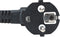 Manhattan - Stroom Aansluitkabel - Euro 2-pin plug (CEE 7/4) naar C13 Female 1,8m Zwart