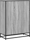 vidaXL - Boekenkast - 80,5x35x107,5cm - bewerkt - hout - grijs - sonoma - eikenkleur