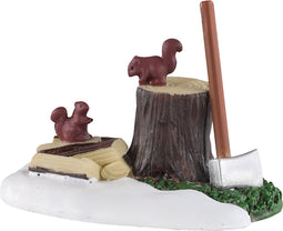Lemax - Axe And Logs - Kersthuisjes & Kerstdorpen