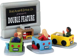 Lemax - Backyard Drive-In - Set van 4