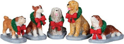 Lemax - Christmas Pooch - Set Of 5 - Kersthuisjes & Kerstdorpen