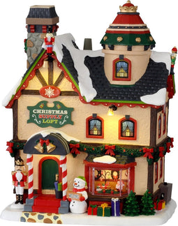 Lemax - 'Christmas Supply Loft' - Verlicht gebouw met rookeffect - Inclusief adapter