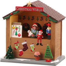 Lemax - Christmas World Booth, B/o (3v) - Kersthuisjes & Kerstdorpen