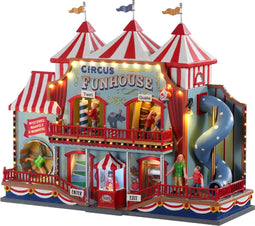 Lemax - 'Circus Funhouse' - Verlichte attractie met animatie & muziek/geluid - Inclusief adapter