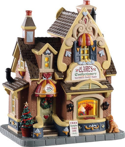 Lemax - Claire's Confectionery- B/o Led - Kersthuisjes & Kerstdorpen