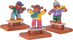 Lemax - Cookie Boarding, Set Of 3 - Kersthuisjes & Kerstdorpen