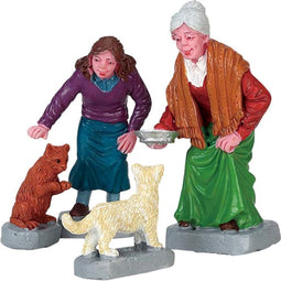 Lemax - Cream For Kitty - Set Of 4 - Kersthuisjes & Kerstdorpen
