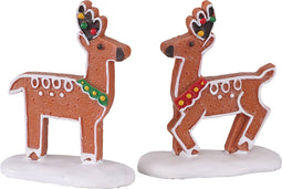Lemax - Deer Delights, Set Of 2 - Kersthuisjes & Kerstdorpen