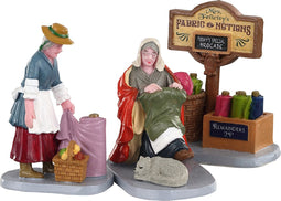 Lemax - Fabric Vendor- Set Of 3 - Kersthuisjes & Kerstdorpen