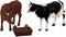 Lemax - Feeding Cow & Bull - Set Of 3 - Kersthuisjes & Kerstdorpen