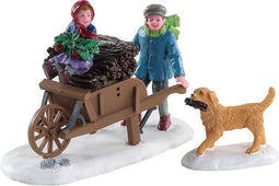 Lemax - Gathering Kindling - Set Of 2