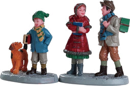 Lemax - Going To School - Set Of 2
