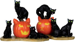 Lemax - Halloween Cats - Set Of 2 - Kersthuisjes & Kerstdorpen