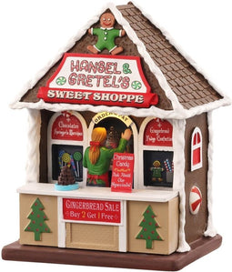 Lemax - Hansel & Gretel's Sweet Shoppe, B/o (3v) - Kersthuisjes & Kerstdorpen