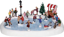 Lemax Kerstdorp Schaatsbaan - met geluid