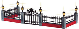 Lemax - 'Lighted Wrought Iron Fence' - Verlicht accessoire - Exclusief adapter (werkt ook op batterijen)