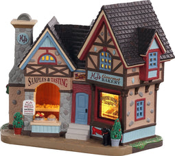 Lemax - 'Mj's Gourmet Bakery' - Verlicht gebouw - Exclusief adapter (werkt ook op batterijen)
