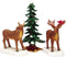 Lemax - Mr And Mrs Moose - Set Of 3 - Kersthuisjes & Kerstdorpen