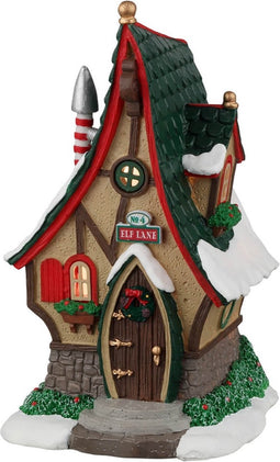 Lemax - No. 4 Elf Lane, B/o (3v) - Kersthuisjes & Kerstdorpen