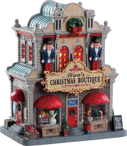 Lemax - 'Nora's Christmas Boutique' - Verlicht gebouw - Exclusief adapter