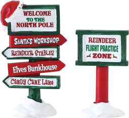 Lemax North Pole Signs