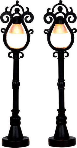 Lemax - Parisian Street Lamp, Set Of 2, B/O (4.5V)