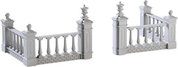 Lemax - Plaza Fence - Set Of 4 - Kersthuisjes & Kerstdorpen
