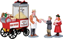 Lemax - Popcorn Seller - Set Of 4 - Kersthuisjes & Kerstdorpen