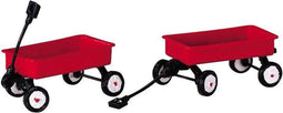 Lemax - Red Wagons - Set Of 2 - Kersthuisjes & Kerstdorpen