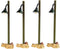 Lemax - Rustic Street Lamp - Set Of 4 - B/o (4.5v) - Kersthuisjes & Kerstdorpen