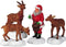 Lemax - Santa Feeds Reindeer - Set Of 4 - Kersthuisjes & Kerstdorpen