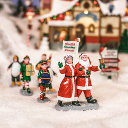 Lemax - Santa's Elf Parade, Set Of 7 - Kersthuisjes & Kerstdorpen