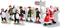 Lemax - Santa's Elf Parade, Set Of 7 - Kersthuisjes & Kerstdorpen