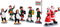 Lemax - Santa's Elf Parade, Set Of 7 - Kersthuisjes & Kerstdorpen
