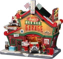 Lemax - 'Santa's Hot Rod Garage' - Verlicht gebouw - Inclusief adapter