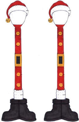 Lemax - Santa Street Lamp - Set Of 2 - B/o (4.5v)