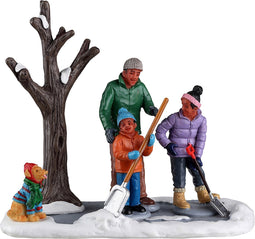 Lemax - Shoveling The Driveway - Kersthuisjes & Kerstdorpen