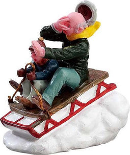 Lemax - Sledding With Gramps - Kersthuisjes & Kerstdorpen