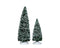 Lemax - Snowy Juniper Tree - Medium & Small - Set Of 2 - Kersthuisjes & Kerstdorpen